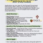 Portugal Government Scholarships 2027 – Fully Funded